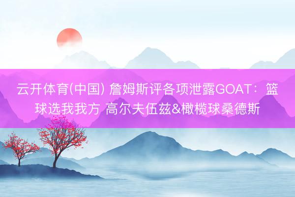 云开体育(中国) 詹姆斯评各项泄露GOAT：篮球选我我方 高尔夫伍兹&橄榄球桑德斯